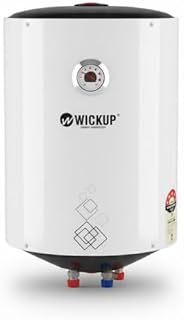 Electric Geyser 25 Litre Storage Water Heater | Vertical Installation | Auto Cut-Off & Thermal Control | Rust-Proof Body | Energy Efficient Electric Water Heater for Bathroom & Kitchen (White)