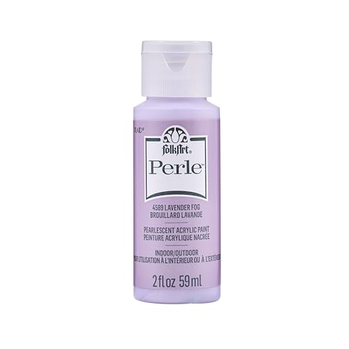 FolkArt Perle Acrylic Craft Paint, Lavender Fog, 2 fl oz