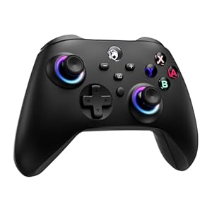 ECHTPower Wireless Switch Controller for Switch/PC/iOS/Android,1000mAh Switch Pro Controller with 9 Color RGB Light, Bluetooth Switch Controller with Macro Buttons, 6 Axis Gyro, Dual Vibration, Turbo