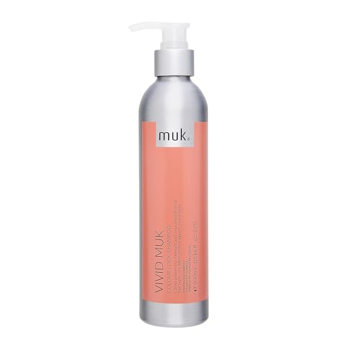 MUK. Vivid Colour Lock Shampoo - Colour Care with UV Protection for All Hair Types. Strengthening & Nourishing Color Protect Shampoo. Reduces Fading & Enhances Shine, 300ml