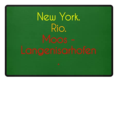 Moos Fußmatte mit lustigem Spruch - New York. Rio. Moos.