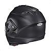 HJC C91 Solid Modular Motorcycle Helmet with HJ-17 Pinlock Shield, DOT Approved (Semi Flat Black, XXX-Large)