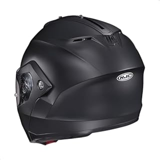 HJC C91 Solid Modular Motorcycle Helmet with HJ-17 Pinlock Shield, DOT Approved (Semi Flat Black, XXX-Large)