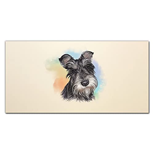 Peinture chien animal sur toile 100x50cm Coloray pour masquer un mur vide et raviver votre pièce