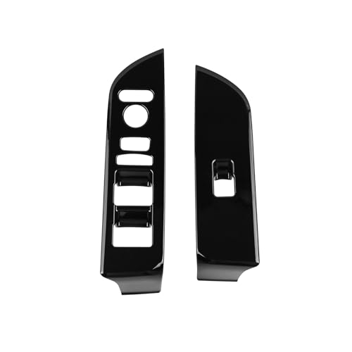 【GIKAKU】For新型フリードFREED GT系 エアー クロスター対応 アクセサリー パワーウィンドウスイッチパネル インテリアパネル 汚れ防止 傷防止 簡単な取り付け1P (ピアノブラック)