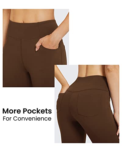 Image of G4Free Bootcut Yoga Pants with 4 Pockets Flare Leggings for Women High Waisted Casual Dress Pants