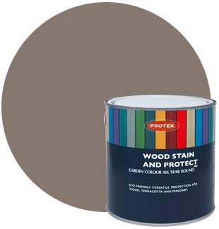 PROTEK Wood Stain + Protect - Warm Grey 1 Litre TUB