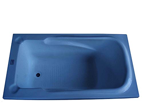 Image of MADONNA Splendour (5 x 2.5 ft) Acrylic Freestanding Bathtub (Alpine Blue) with 5 Year Warranty