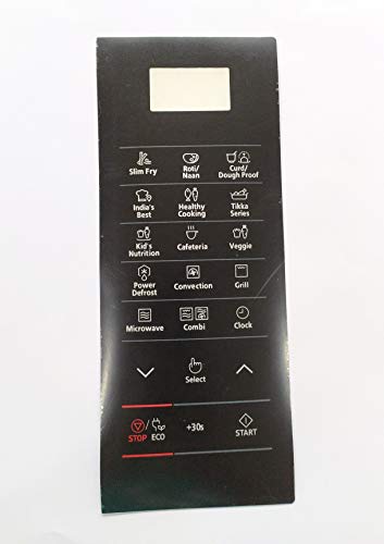Image of Able CE77JD Microwave Oven Membrane Keypad (Black)