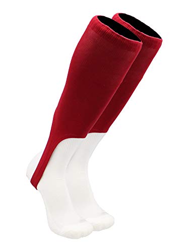 TCK 9 Inch Solid Baseball Softball Stirrups - Cardinal Red, Medium