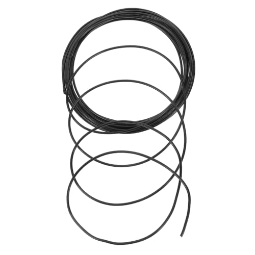 Uonlytech Alambre Para Bonsái De Aluminio Negro 2 Mm 5 Metros, Cable Flexible Para Moldeado y Fijación De Plantas De Interior y Exterior, Kit Práctico Para Jardinería y Diseño Escultórico De Bonsáis