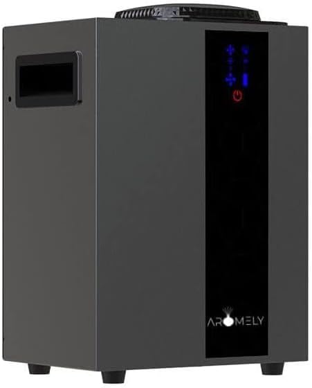 HVAC Scent Diffuser – Nebulizing Waterless Diffuser for Home, Office, Large Room & Commercial Use – Smart Bluetooth App Controlled, Up to 4,000 SQFT – Cold Air Diffusion Technology – Black