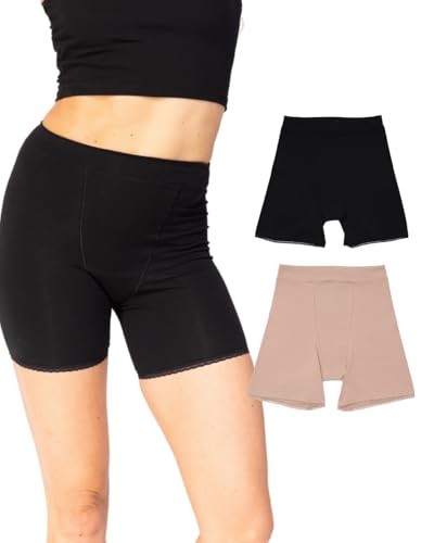 Organic Cotton Womens Boxer Underwear, 2 Pack