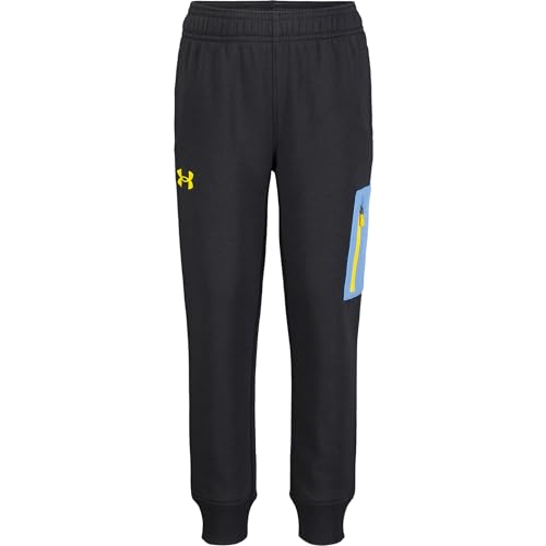 Jogger Under Armour para niños con logotipo impreso y puños elásticos ajustados