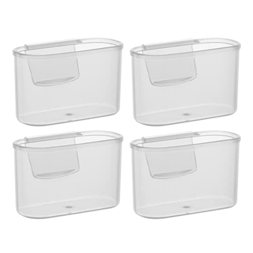 Zerodeko 4pezzi Scatole Organizzative per Frigorifero da Porta Salse e Condimenti Ottimizzano Lo Spazio del Frigo Design Compatto per Scomparto Laterale