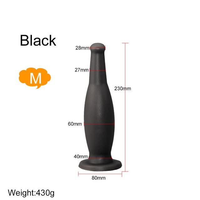 Plug anale silicone grande plug anale giocattoli del sesso butt plug negozio annal dilatatore giochi enorme dildo anale giocattoli per adulti (Gold L)