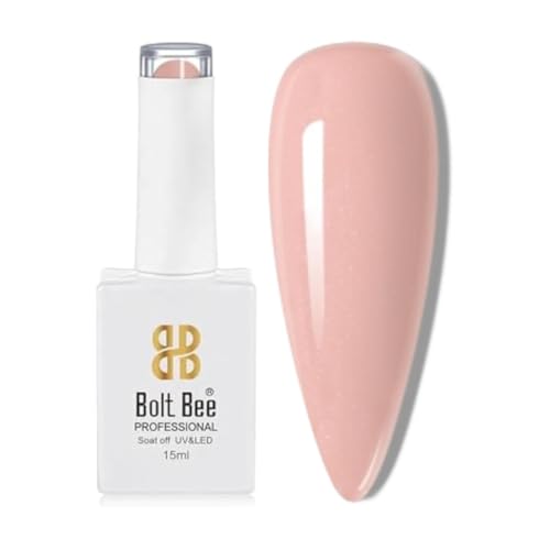 Image of Bolt Bee Nude Color Gel Nail Polish Soak Off UV Gel DIY at Home Manicure Salon Nail Art (130, 15ml)