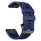 Cinturino Quickfit 22mm per Garmin Fenix 7/6/5/7 Pro/6 Pro/5 Plus/8 47mm,Con Garmin Forerunner 945/955/965/970/E 45mm/Approach S60/S62/S70 47mm(Blu scuro)