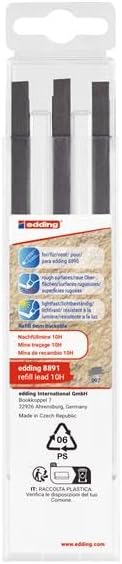 edding 850 permanent marker - black - 5 pens - chisel tip 5-15 mm - for bold markings - waterproof, quick-drying, smear-proof pens - for cardboard, plastic, glass, wood, metal and fabric