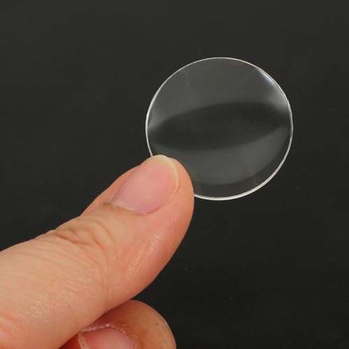 Image of iplusmile 60Pcs 25mm Optical Glass Double Convex Lens Set - Ground-Edge Safety & Clear View for Light Experiments - Portable Kit for Junior High School Labs & Classroom Demonstrations