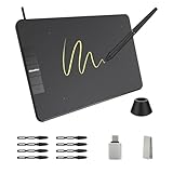 Inspiroy YZ640 Drawing Tablet, 6x4 inch Digital Art with Battery-Free Stylus, 8192 Pen Pressure, 4 Hot Keys, Graphics Tablet for Drawing, Writing, Design, Teaching, Work with Mac, PC & Mobile