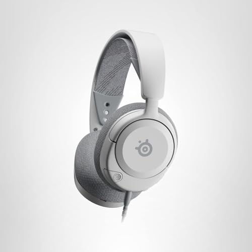 SteelSeries Arctis Nova 1P Multi-System Gaming Headset &mdash; Hi-Fi Drivers &mdash; 360&deg; Spatial Audio &mdash; Comfort Design &mdash; Durable &mdash; Lightweight &mdash; Noise-Cancelling Mic &mdash; PS5/PS4, PC, Xbox, Switch - White