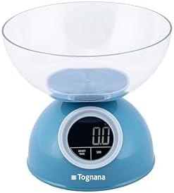 Tognana Iridea, Bilancia da Cucina Digitale 5 kg plastica, Carta Da Zucchero