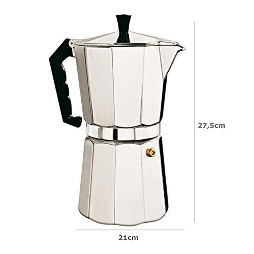 Cafeteira Italiana Alumínio 12 Xícaras Moka 600ml - Soprano