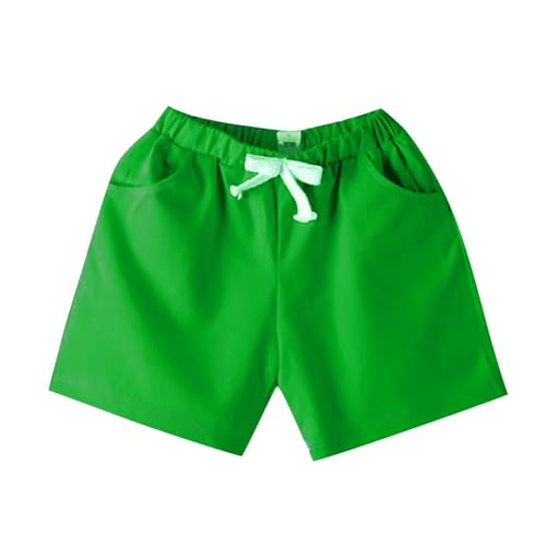 Boys Girls Unifo𝐫m School Athletic Shorts Plain Color Causal Jogger Shorts Elastic Short Pants with Pockets