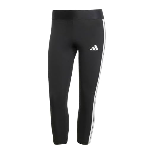 adidas Femme ESSENTIALS 3-STRIPES LEGGINGS 3/4 LENGTH, Black, M