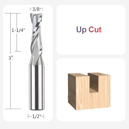 Fraise à spirale anti éclat pour rainurage propre et découpe bois CNC - 2