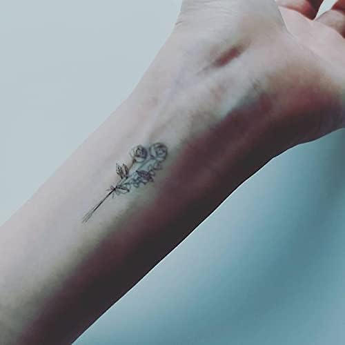 Amazon Co Jp Tuzuru タトゥーシール ステッカー スマホケース Tattoo Sticker かわいい 花 白黒 おしゃれ ワンポイント ファッション カラー たんぽぽ チューリップ バラ カーネーション 服 ファッション小物