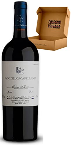 Pago de los Capellanes - Envío 24 H - Ribera del Duero - Caja Regalo Vino - Seleccionado Cosecha Privada (1 x Botella 75 cl, Capellanes Roble)