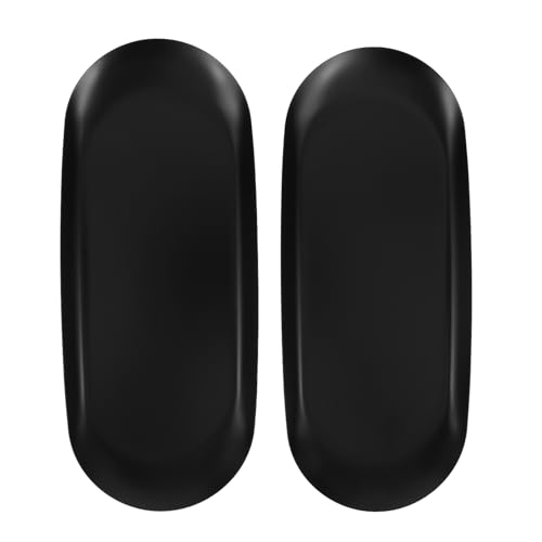 ledmomo 2個 ステンレス製 楕トレイ 化粧品収納兼ジュエリートレイ キーやアクセサリー整理用 バスルームや洗面台向け