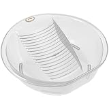 Ipetboom Waschbecken mit Waschbrett aus Dickem Kunststoff Kompakt Leicht für Babykleidung und Handwäsche zu Hause Tragbare Wäschewanne für Studentenwohnheim und Reisen