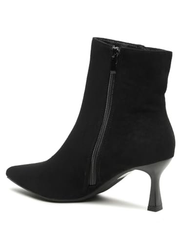Image of Flat n Heels Womens Black Boots FnH 112-3-BK