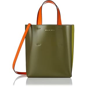 [マルニ] トートバッグ SHMP0039Y2LV639 MUSEO NORTH-SOUTH ミュゼオ ノースサウス レディース OLIVE/LIME/FLUO ORANGE [並行輸入品]" 