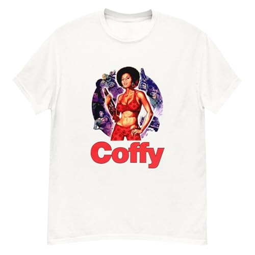 GWDBBNQZ Coffy (1973) Pam Grier t-Shirt White L