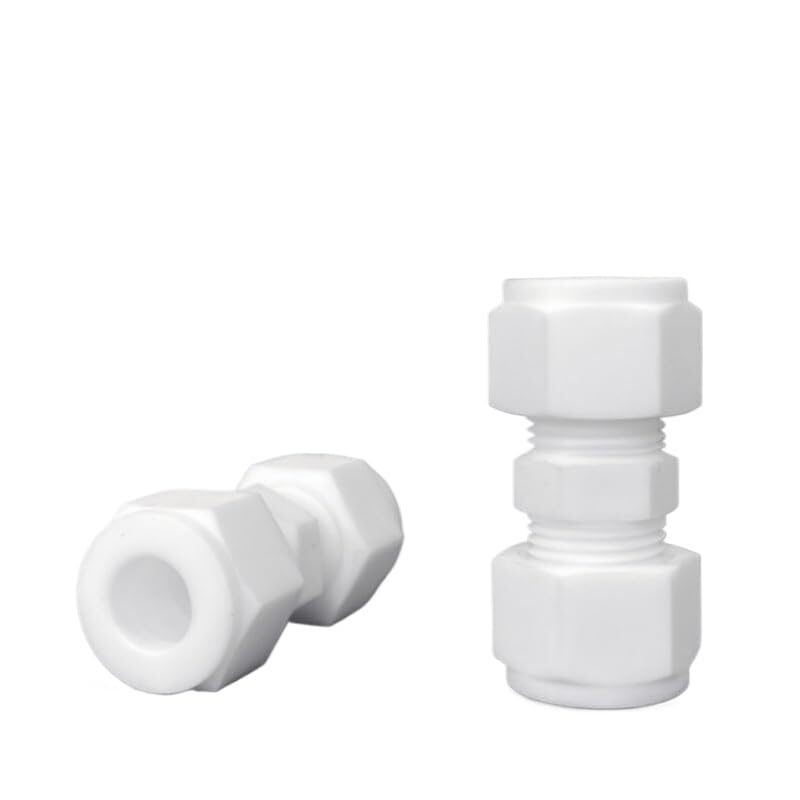 Unión reductora de PTFE de 6 mm a rosca macho, paquete de 5 for sistemas neumáticos de agua y aceite(D6mm-D10mm)