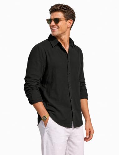 Image of NexaFlair Man's Casual | Formal | Linen| Cotton | Regular Wear Collared | Fit Shirt for Men