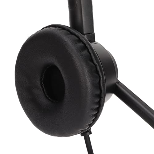 Botegra Communication Headset, Call Center Headset 3.5Mm Plug Speaker Volume Adjustment  Multipurpose For Office #TOP7