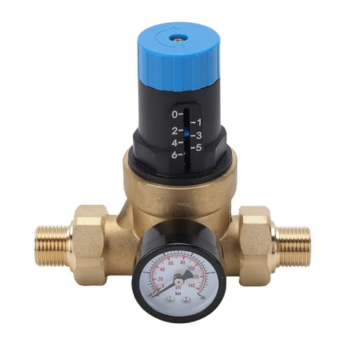 Válvula reductora de presión de agua ajustable DN15 de latón 1/2 pulgada 0-6 Kg 5