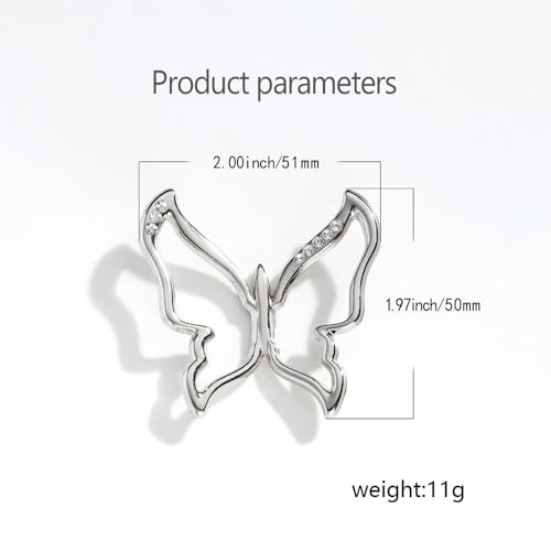 Image of Dainty Butterfly Silk Scarf Ring Brooch for Women Elegant Rhinestone Crystal Shawl Scarves Buckle Wrap Clip Exquisite Costume Accessories Decoration Wedding Holiday Jewelry