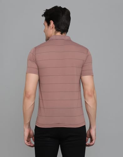 Image of INKKR Striped Polo Neck T-Shirt Dora Combo