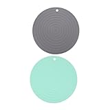 SEWACC 2 Stück Silikon Pet Food Mat rutschfest Hitzebeständig Leicht zu Reinigen Futtermatte für...