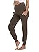 AMPOSH Women's Maternity Pants Stretchy Lounge Workout Sweatpants Casual Loose Comfy Pregnancy Joggers with Pockets(Black/Heather Gray/Heather Brown, Medium)