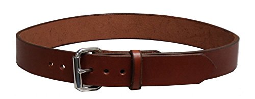Exos Gun Belt, English Bridle Leather, 14 Ounce - Stainless Steel Hardware - Handmade in The USA - Thumbnail 2
