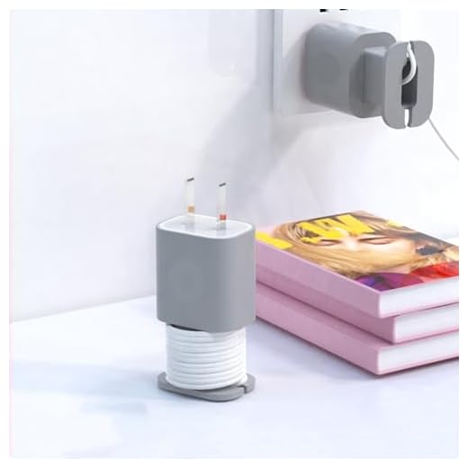 Charger Case Travel Organizer with Cable Winder & Stand Storage (Charger not Included) - 3.15" L x 1.97" W,Grey