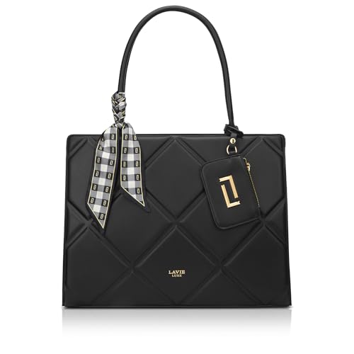 Image of Lavie Luxe Women's Quare26 Extra Large Laptop Satchel Bag | Upto 14 Inch | Satchel Handbag for Work | Ladies Purse | Stylish Shoulder Bag | Gift for Women