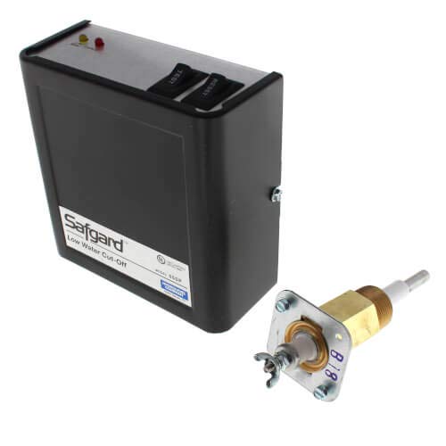 Safgard 550P Low Water Cutoff w/Manual Reset & Test Button/Light, Longer Probe - 120V